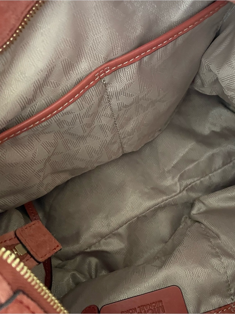 NEW! Michael Kors Suede Hobo Bag in Rust Tan with Tassel - Picture 5 of 13